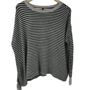 Eileen Fisher Striped Oversized Sweater Size XXS Drop Sleeve Lagonlook Pullover